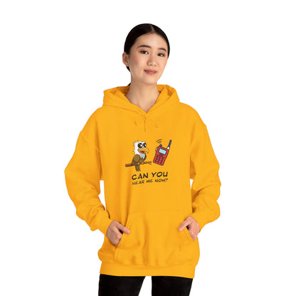 Owl Graphic Sweatshirt – Can You Hear Me Now? Bird on a Mission