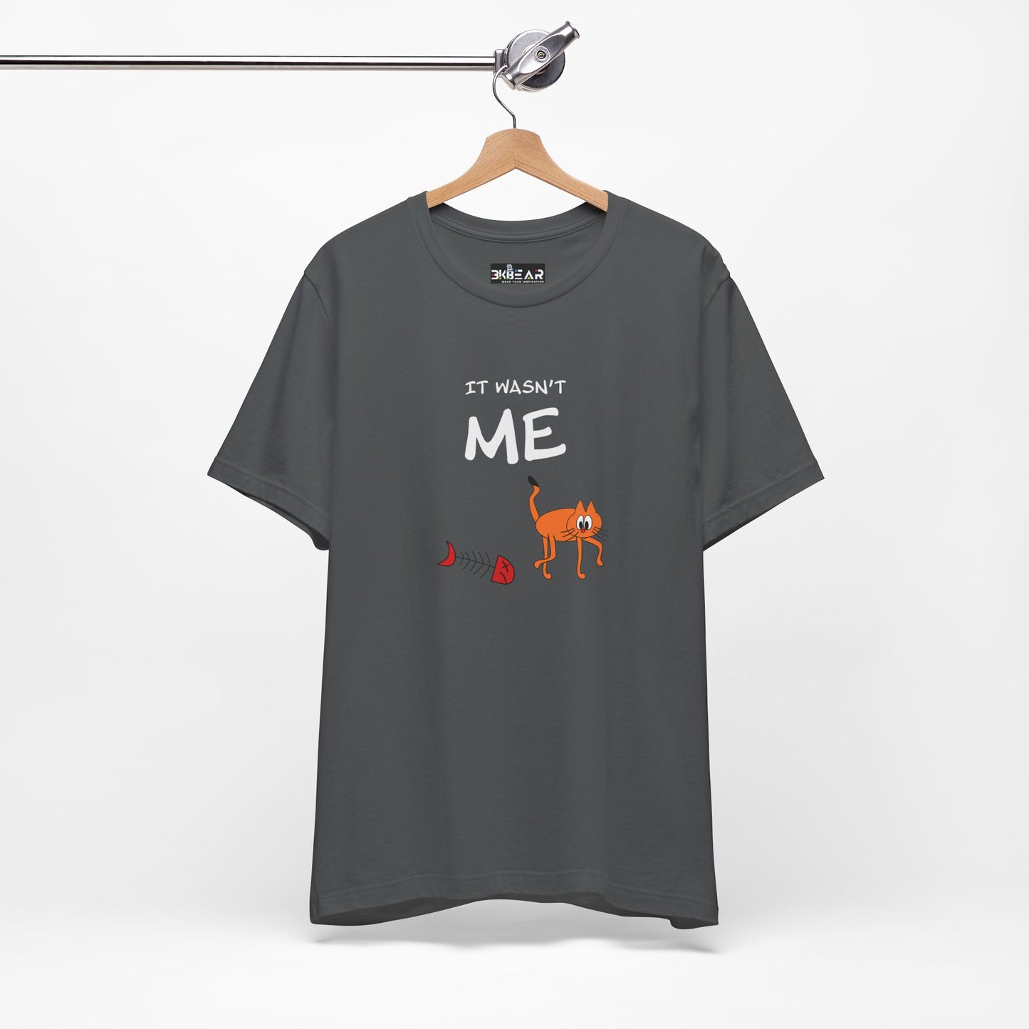 Leo The Cat Didn't Do It. Unisex Jersey Short Sleeve Tee
