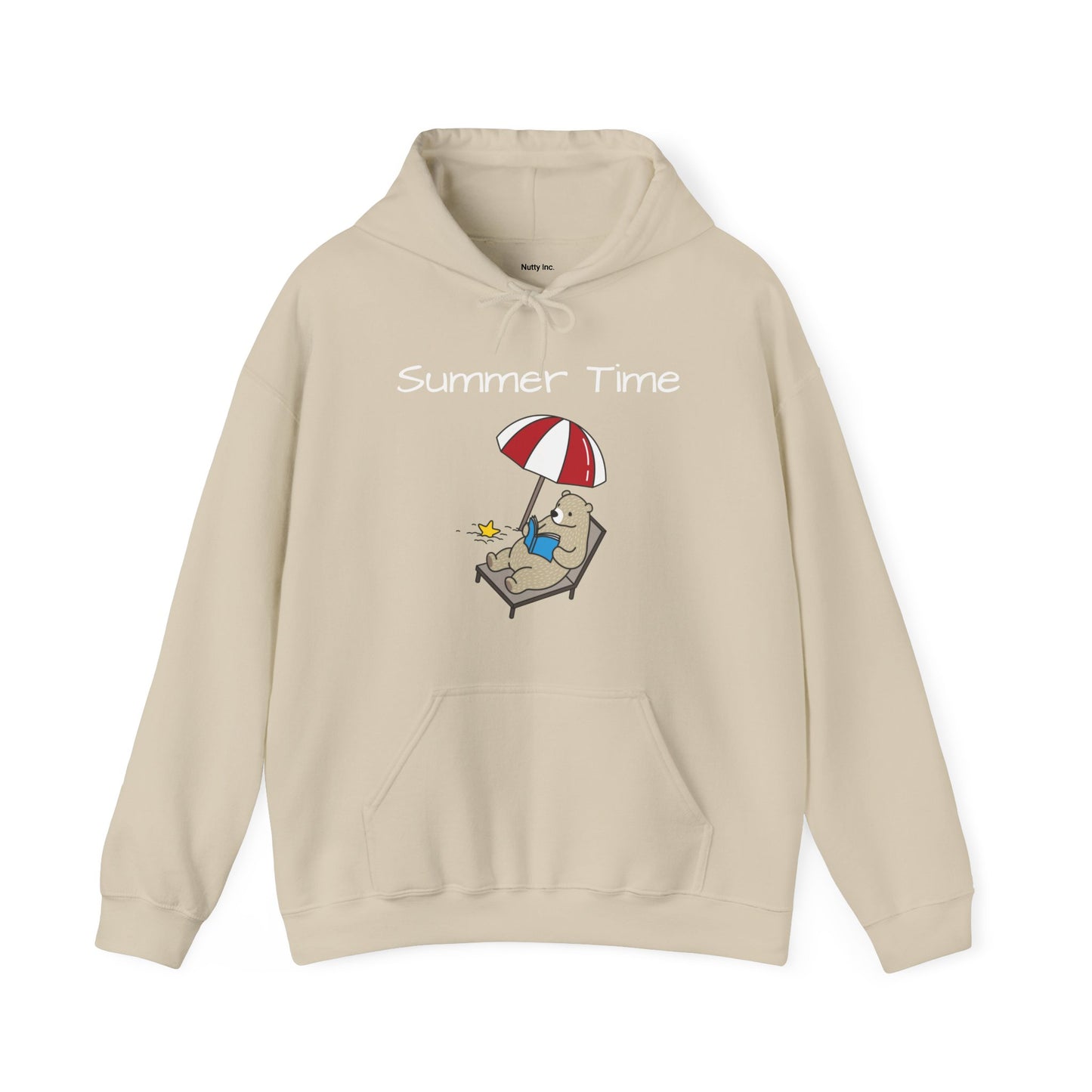 Summertime. Bear. Unisex Hooded Sweatshirt.