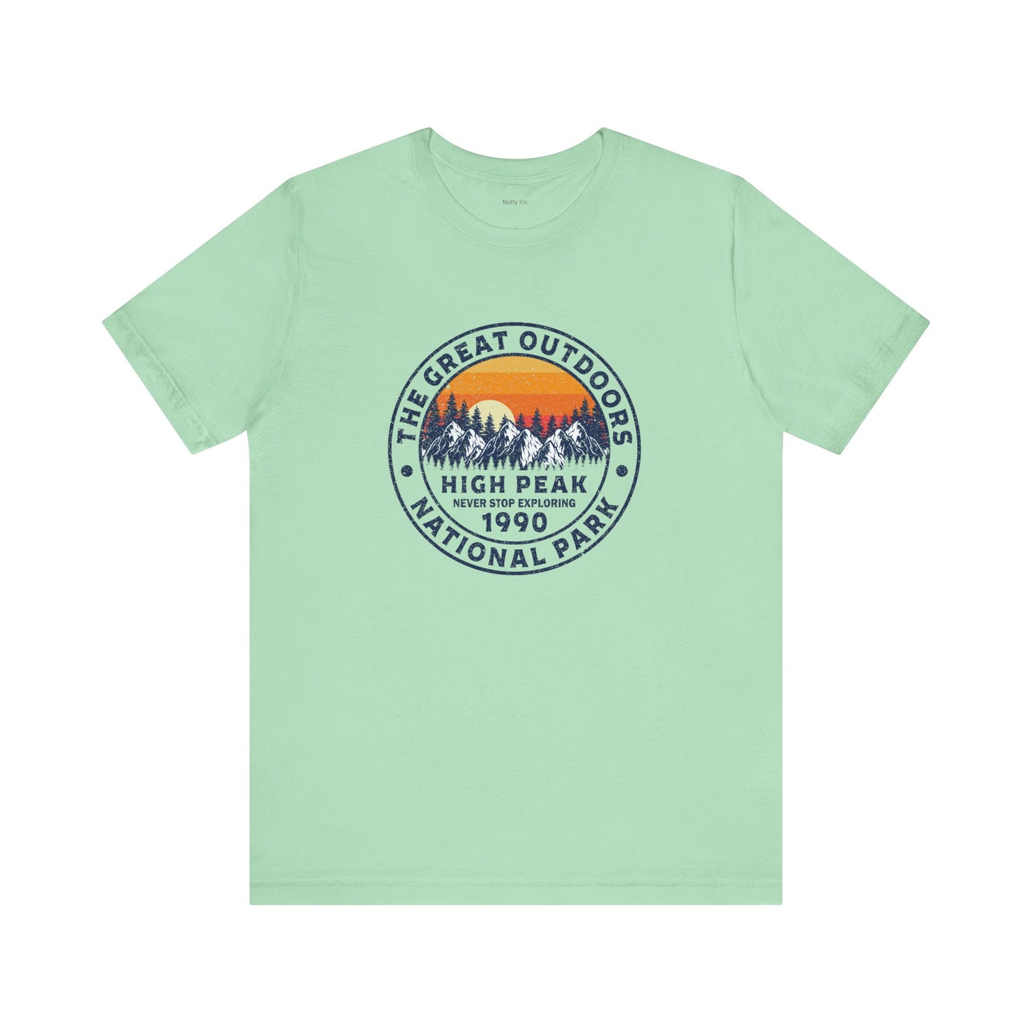 Never Stop Exploring. High Peak National Park. Unisex Jersey Short Sleeve Tee