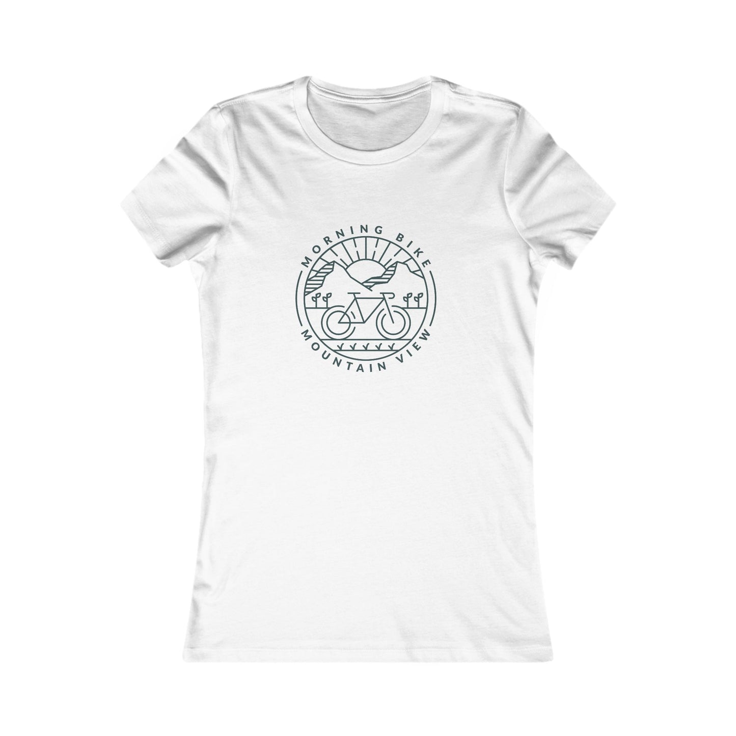 Morning Bike, Mountain View. Women's Favorite Tee