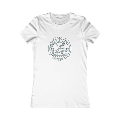 Morning Bike, Mountain View. Women's Favorite Tee