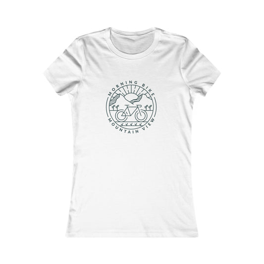 Morning Bike, Mountain View. Women's Favorite Tee