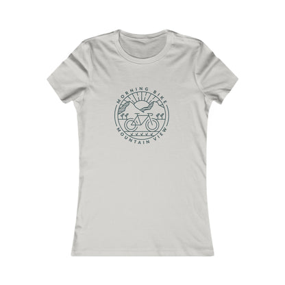 Morning Bike, Mountain View. Women's Favorite Tee