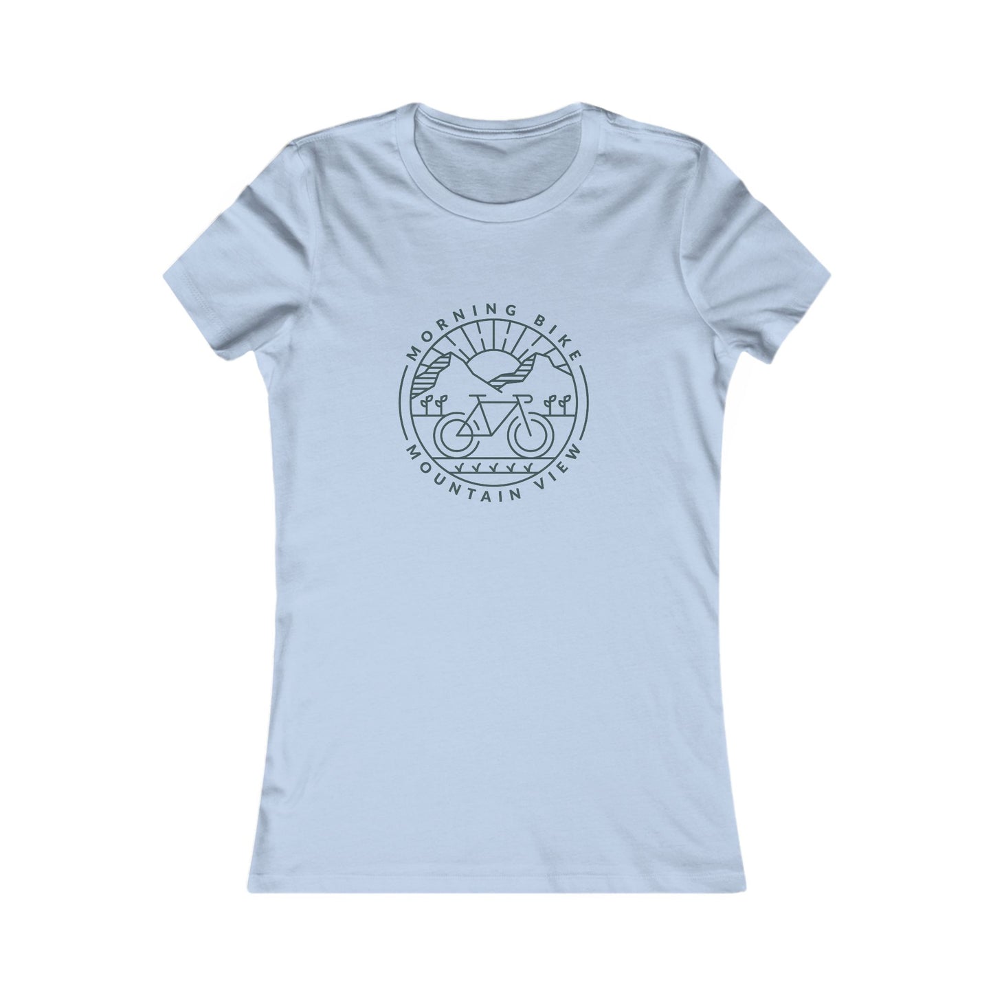 Morning Bike, Mountain View. Women's Favorite Tee