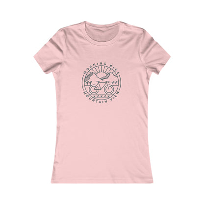 Morning Bike, Mountain View. Women's Favorite Tee