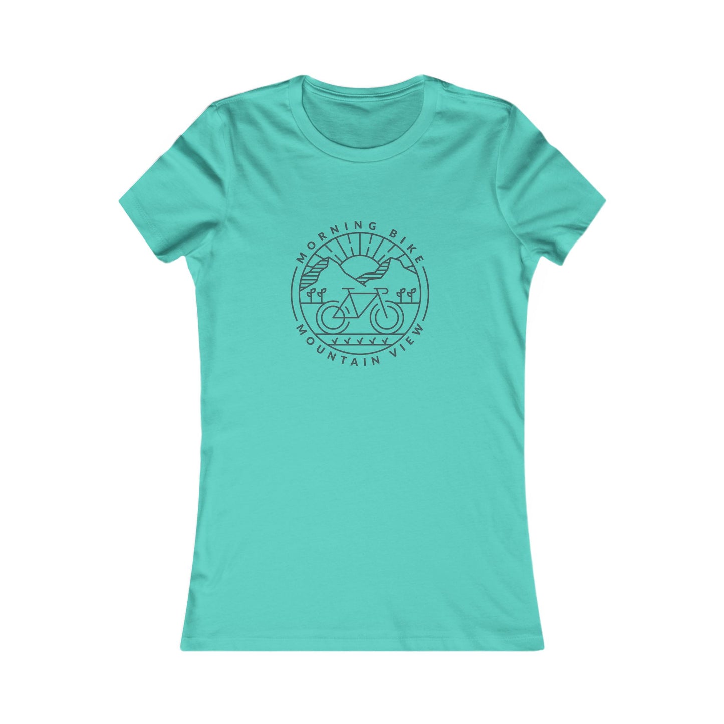 Morning Bike, Mountain View. Women's Favorite Tee