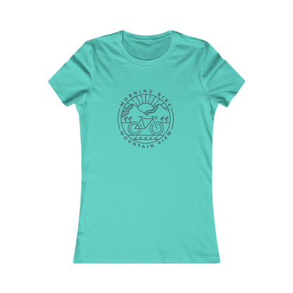 Morning Bike, Mountain View. Women's Favorite Tee
