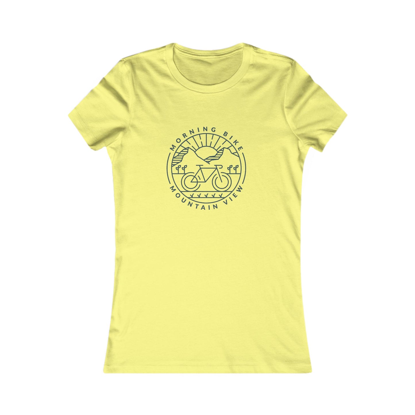 Morning Bike, Mountain View. Women's Favorite Tee