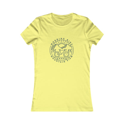 Morning Bike, Mountain View. Women's Favorite Tee