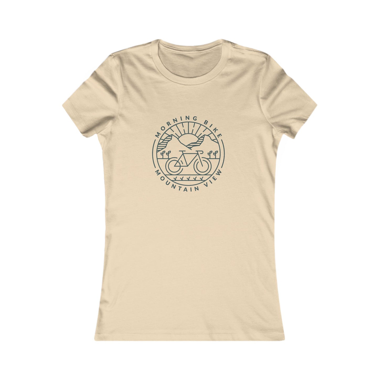 Morning Bike, Mountain View. Women's Favorite Tee