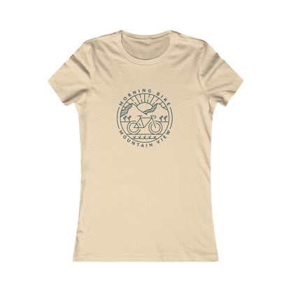 Morning Bike, Mountain View. Women's Favorite Tee