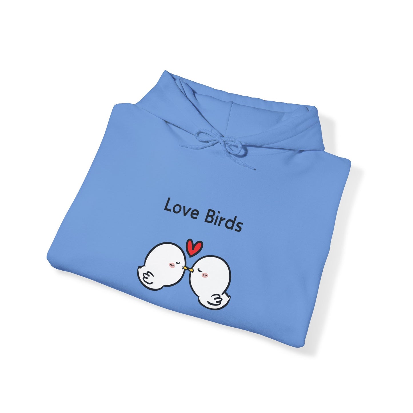 White Canary Love Birds. Unisex Hooded Sweatshirt.