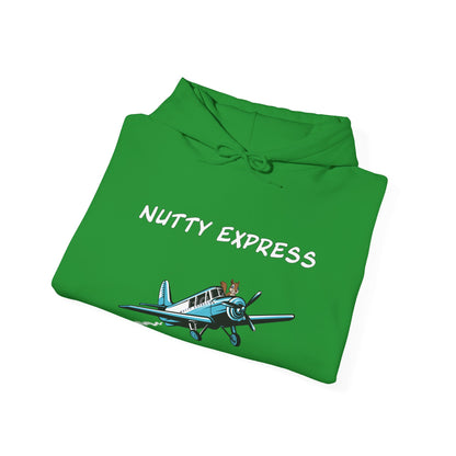 Nutty's Express Delivery. Always On-Time. Unisex Hooded Sweatshirt.