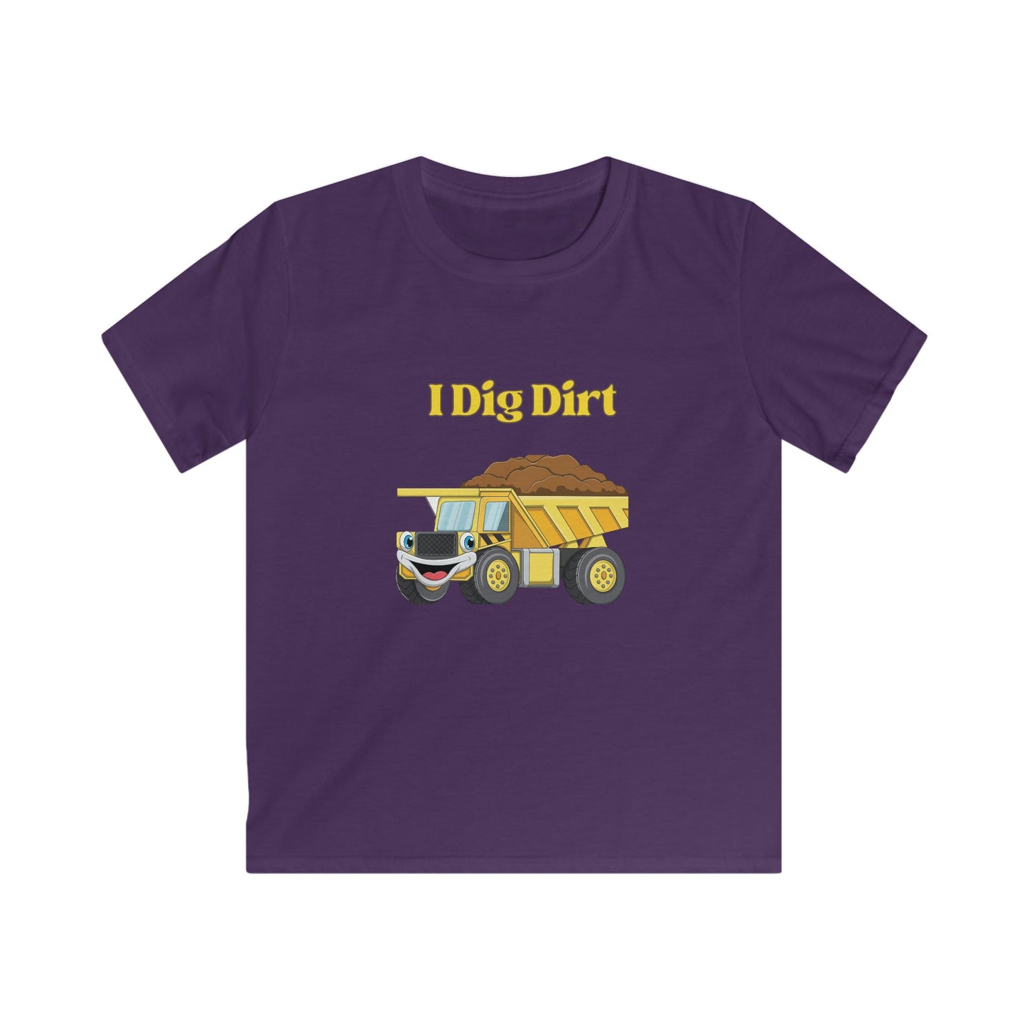 I Dig Dirt. Kids Softstyle Tee