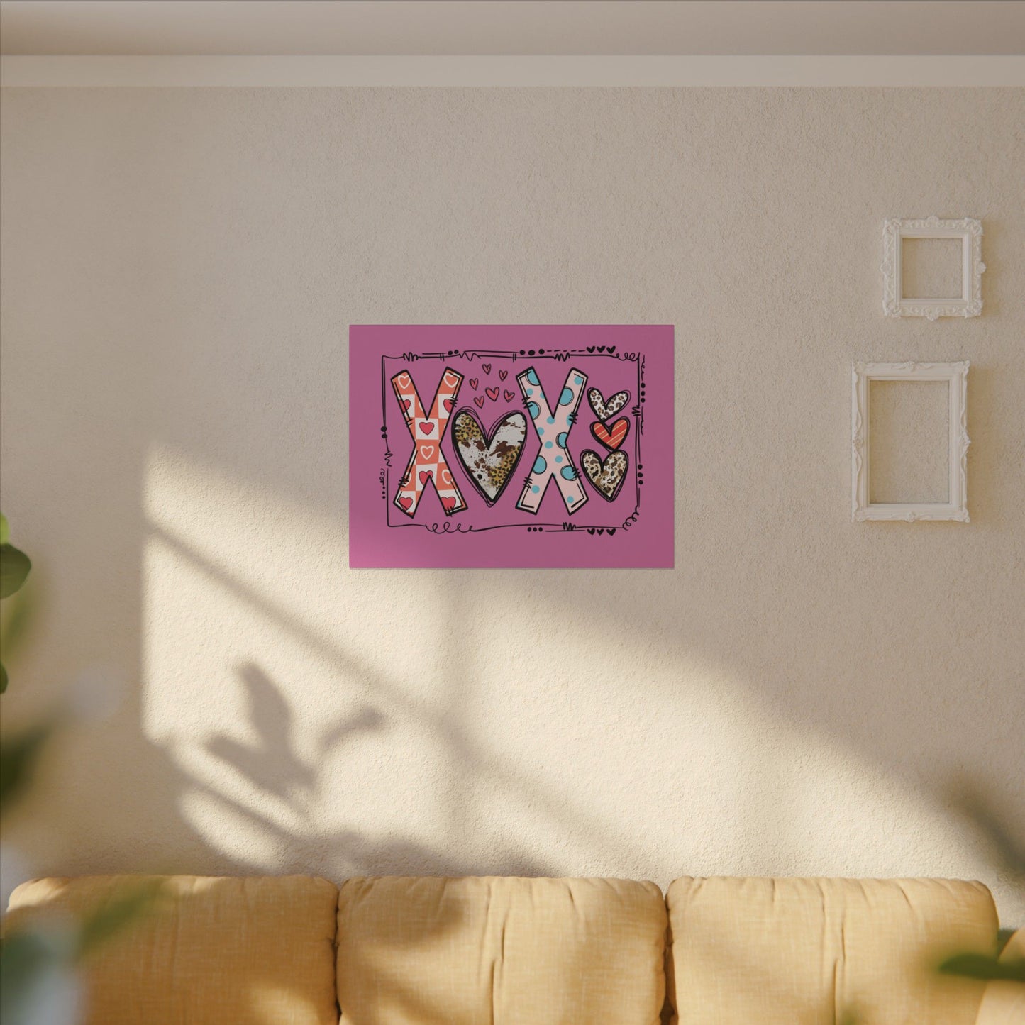 Sign of Love. XOXO. Canvas Gallery Wraps