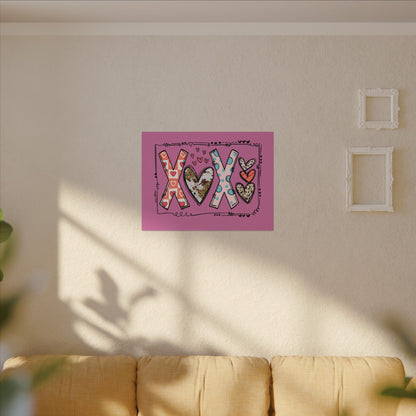 Sign of Love. XOXO. Canvas Gallery Wraps