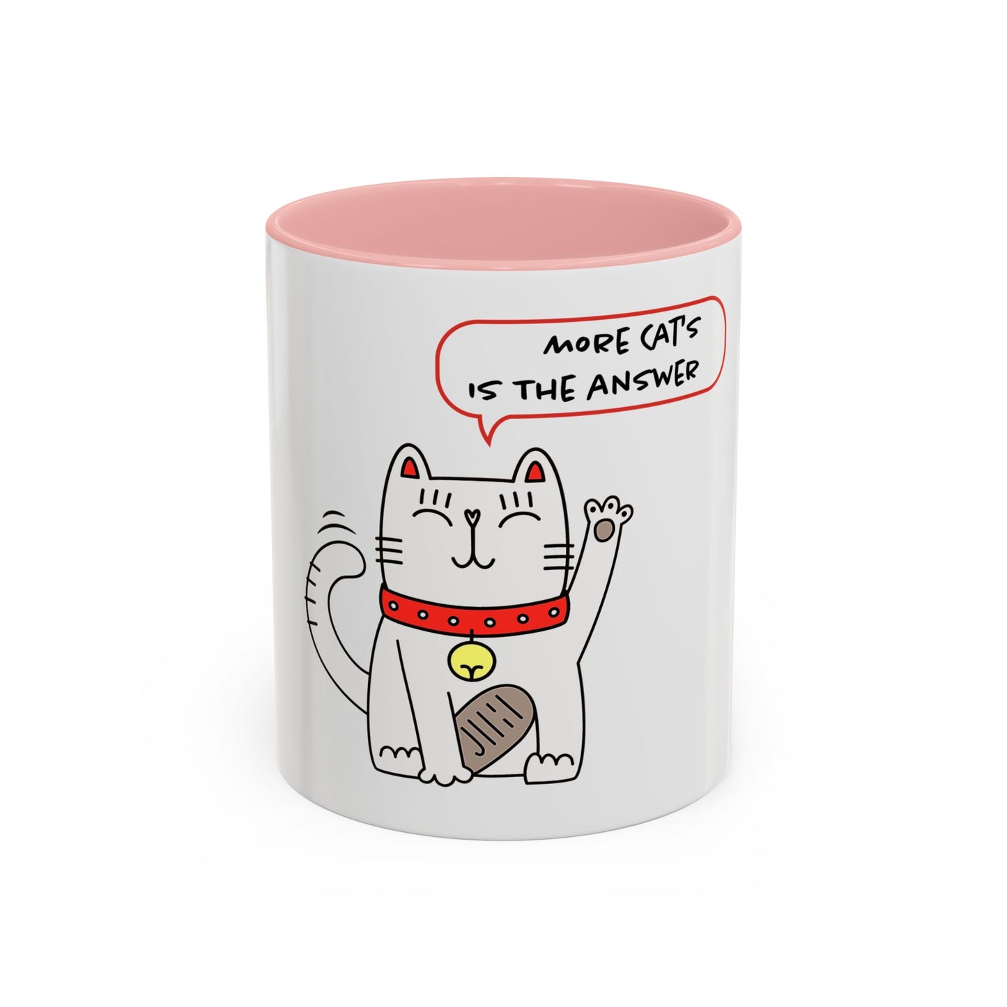 Oliver Says More Cats Is The Answer. Accent Coffee Mug, 11oz
