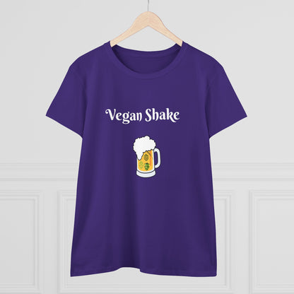 Vegan Shake.  Women's Midweight Cotton Tee