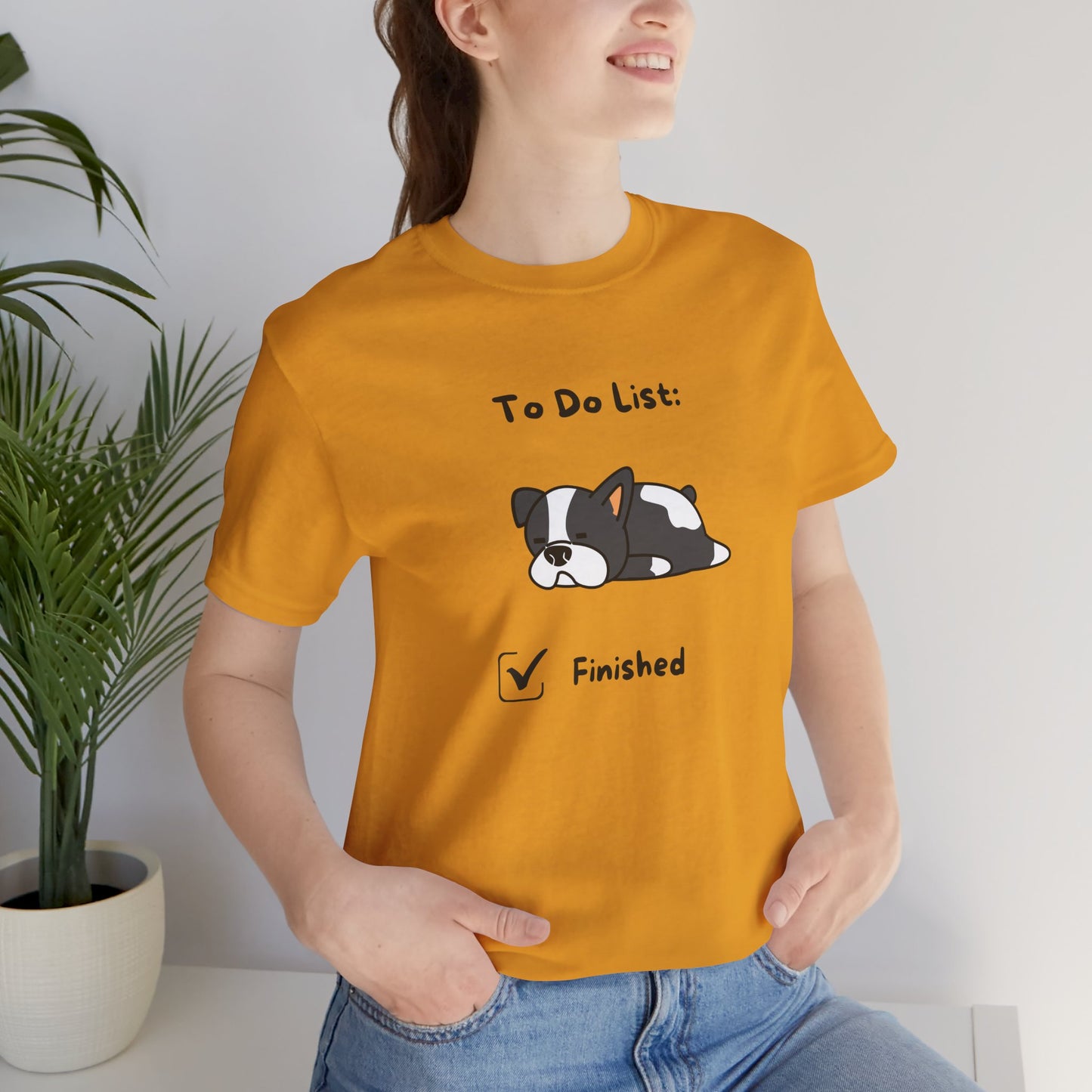 To Do List. Finished. Unisex Jersey Short Sleeve Tee