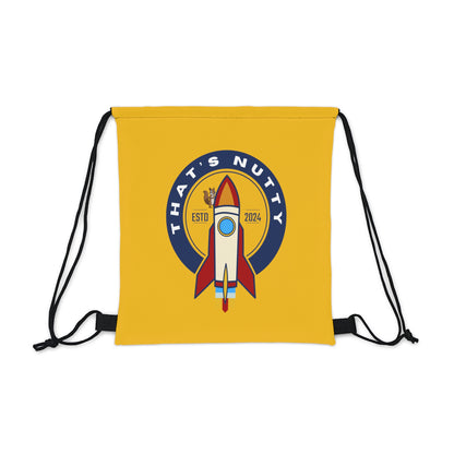 That's Nutty On A Rocket Ship. Outdoor Drawstring Bag