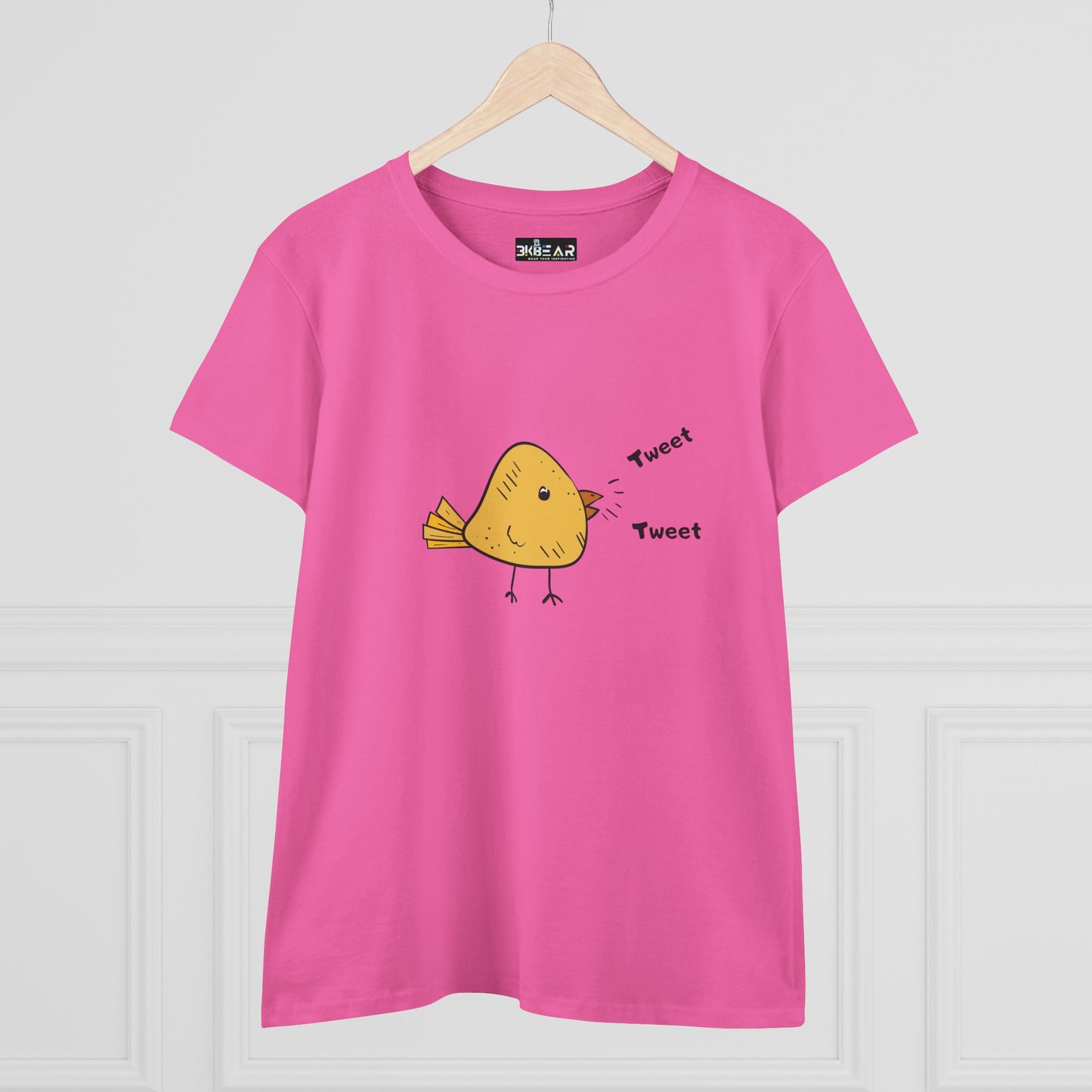 Tweet. Tweet. Women's Midweight Cotton Tee