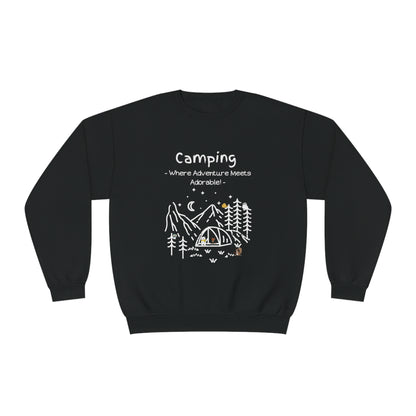 Camping. Where Adventure Meets Adorable. Unisex NuBlend® Crewneck Sweatshirt