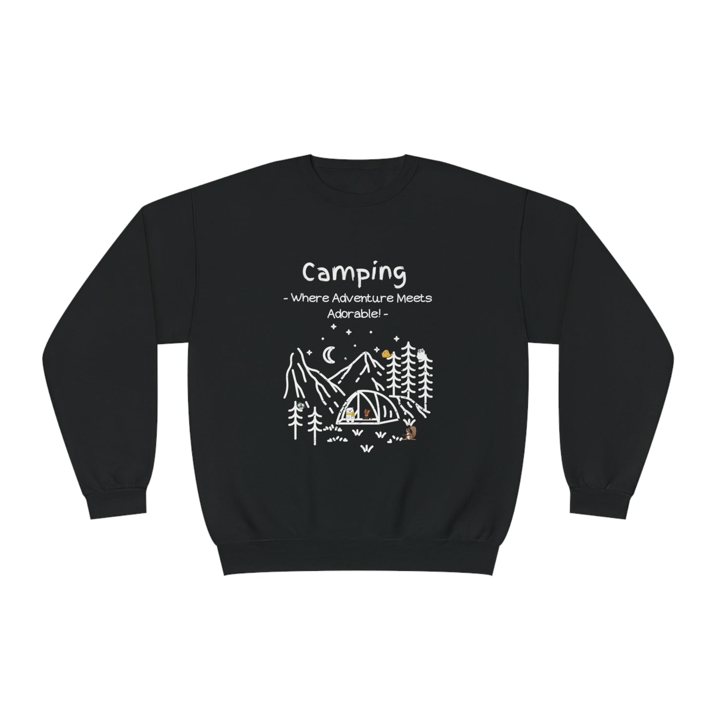 Copy of Camping. Where Adventure Meets Adorable. Unisex NuBlend® Crewneck Sweatshirt