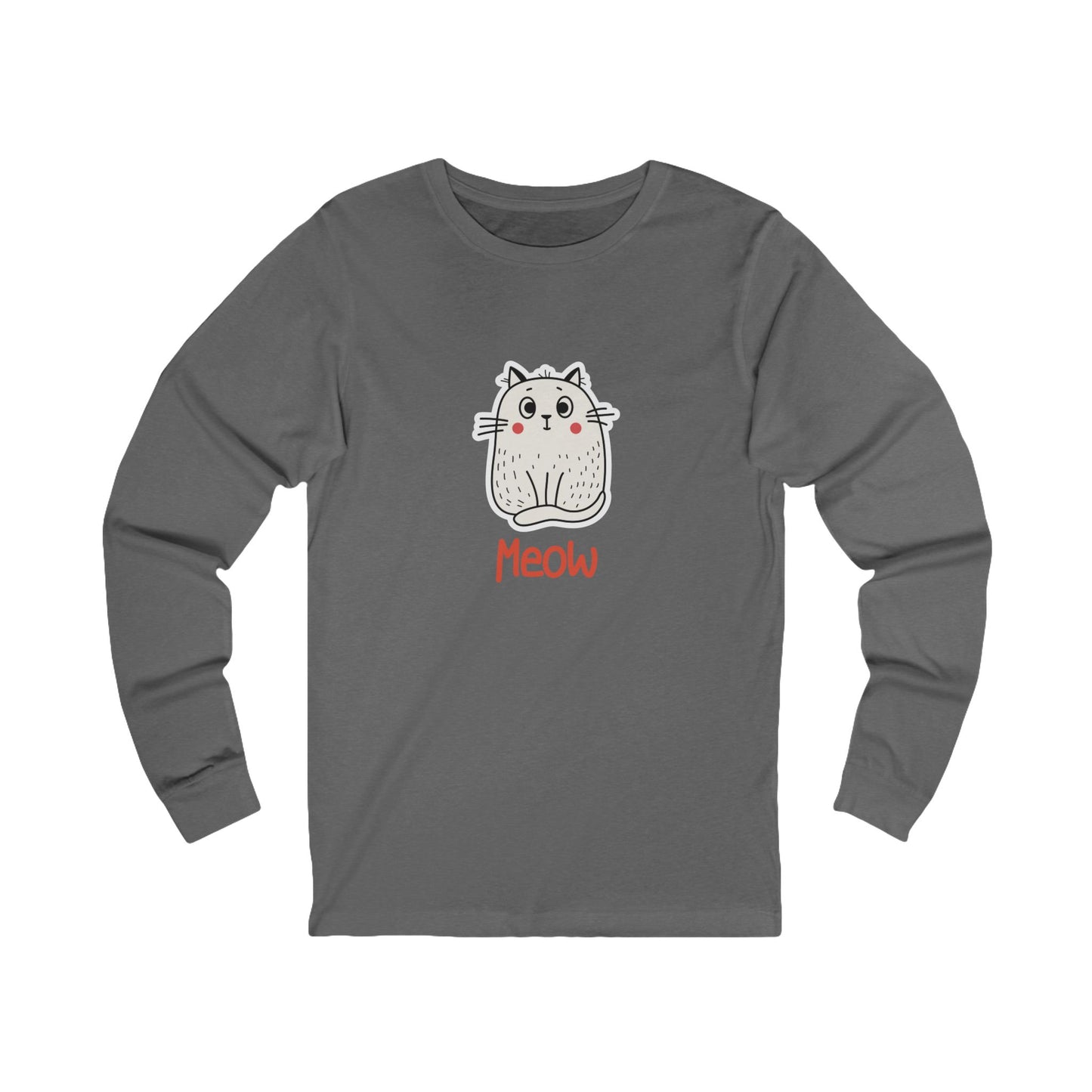 Loki The Cat. Meow.  Unisex Jersey Long Sleeve Tee.