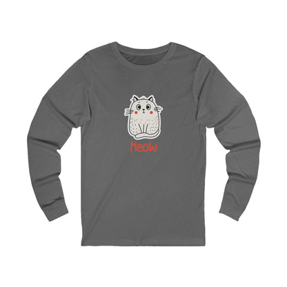 Loki The Cat. Meow.  Unisex Jersey Long Sleeve Tee.