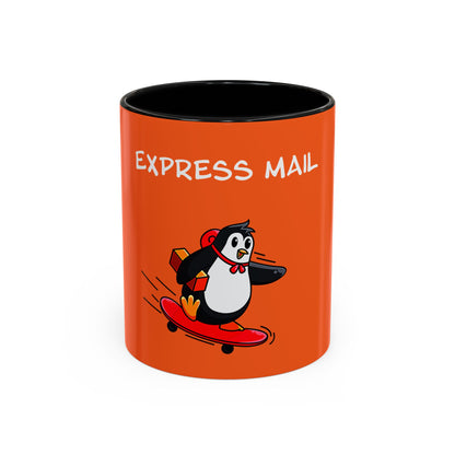 Express Mail. Accent Coffee Mug, 11oz