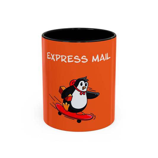 Express Mail. Accent Coffee Mug, 11oz