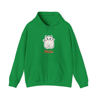 Loki The Cat. Meow. Unisex Hooded Sweatshirt.