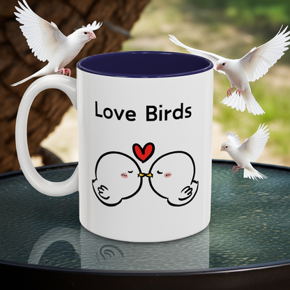 Love Birds Cute Design Mug- Cartoon Mugs