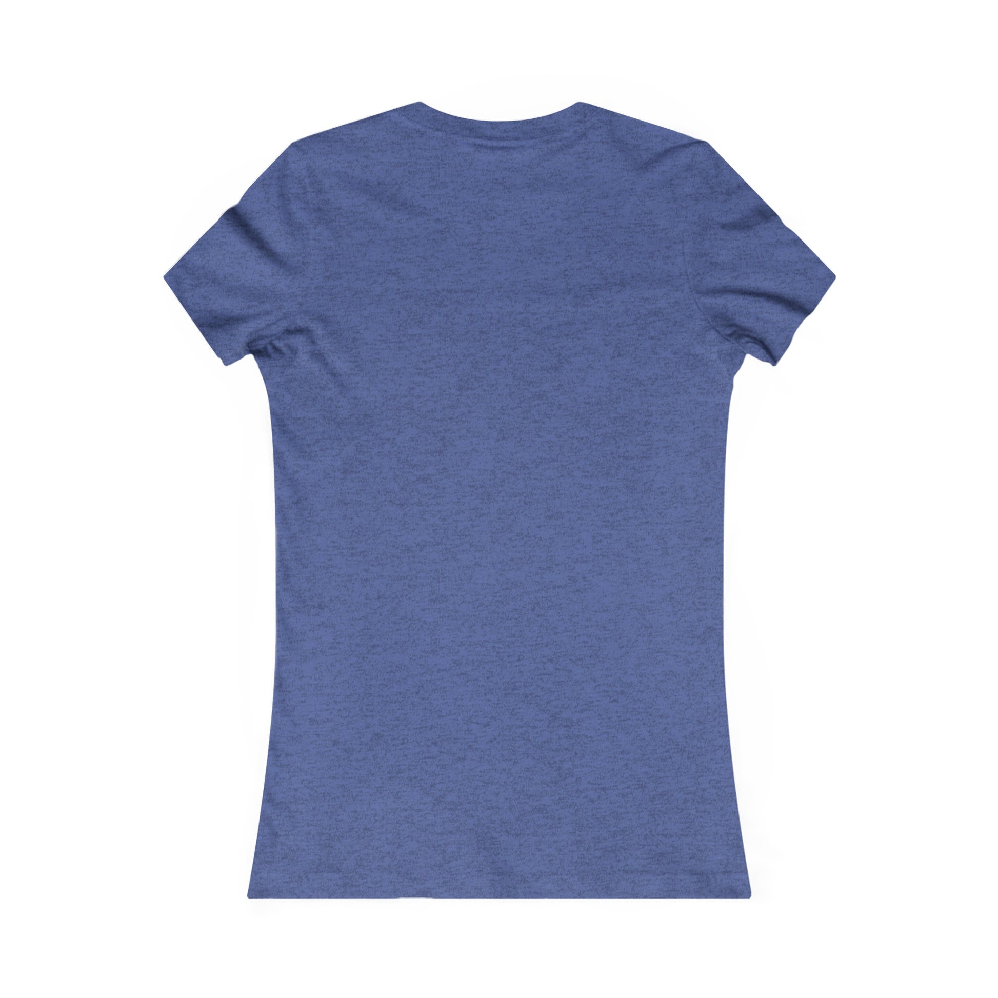 Back view of a blue Printify t-shirt, perfect for customization as an avocado lover graphic tee