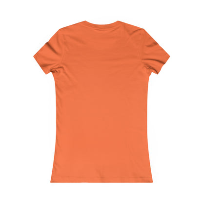 Orange Printify T-shirt shown from the back for avocado lover graphic tee