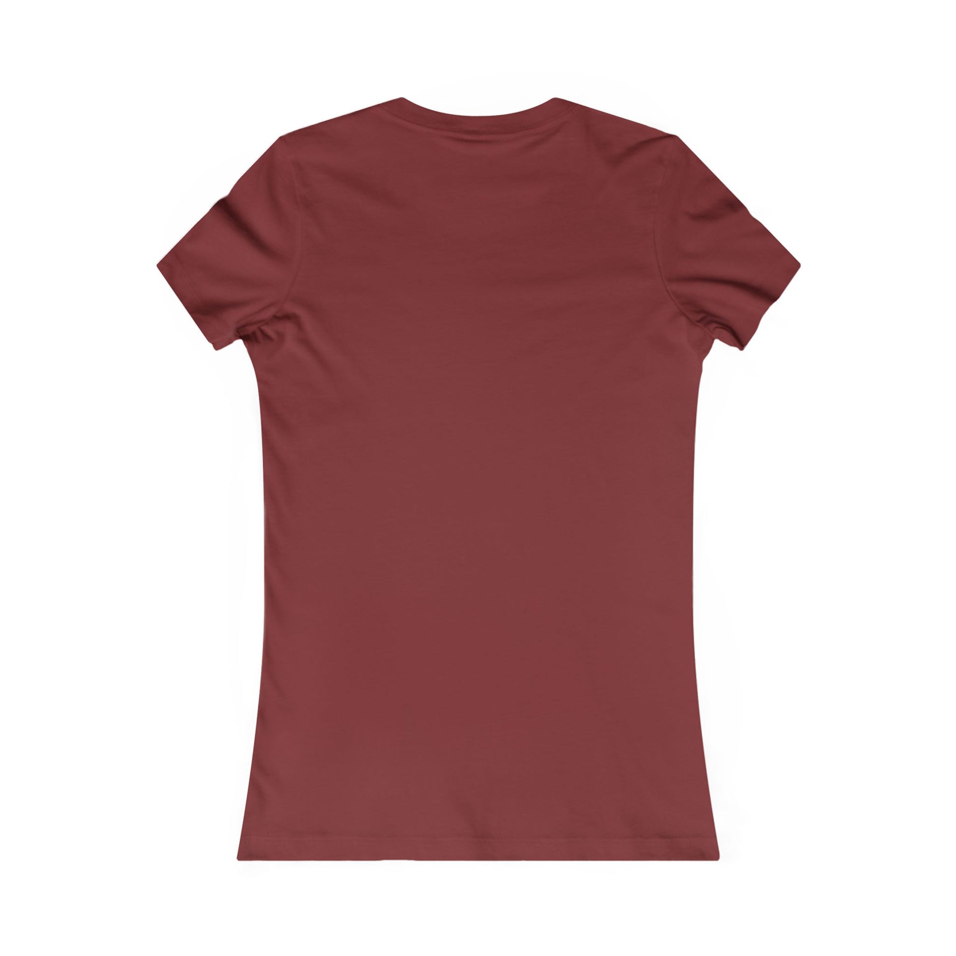 Back view of maroon Printify t-shirt showcasing the too cool for the coop shirt style
