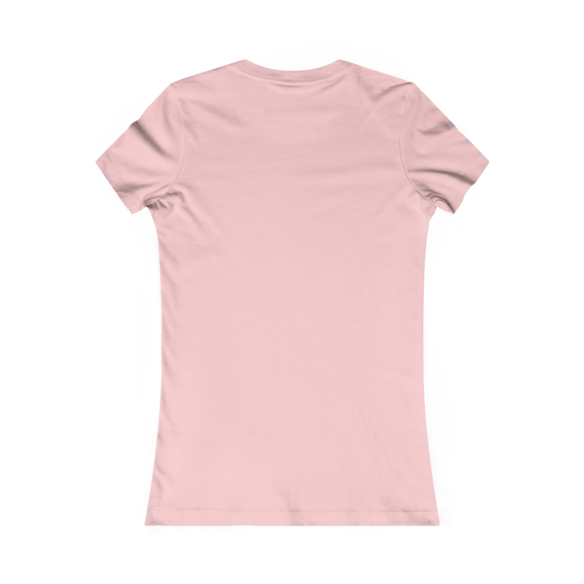 Light pink short sleeve t-shirt from Printify showing the back view perfect for coffee and tees lovers