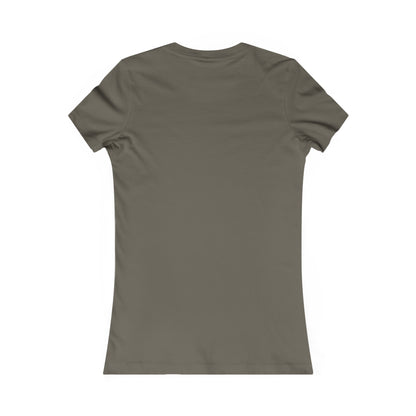 Back view of a plain olive green Printify t-shirt ideal for coffee and tees lovers