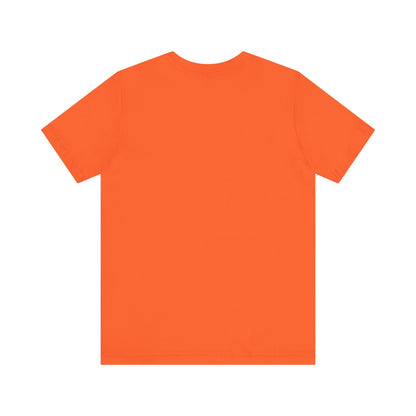 Plain orange T-shirt by Printify shown from back perfect for a coffee lovers tee style