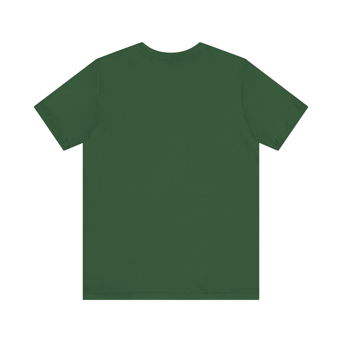 Dark green Printify t-shirt showing the back view for a cute coffee lover shirt