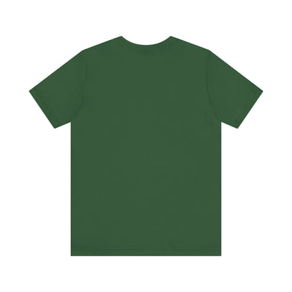 Dark green Printify t-shirt showing the back view for a cute coffee lover shirt