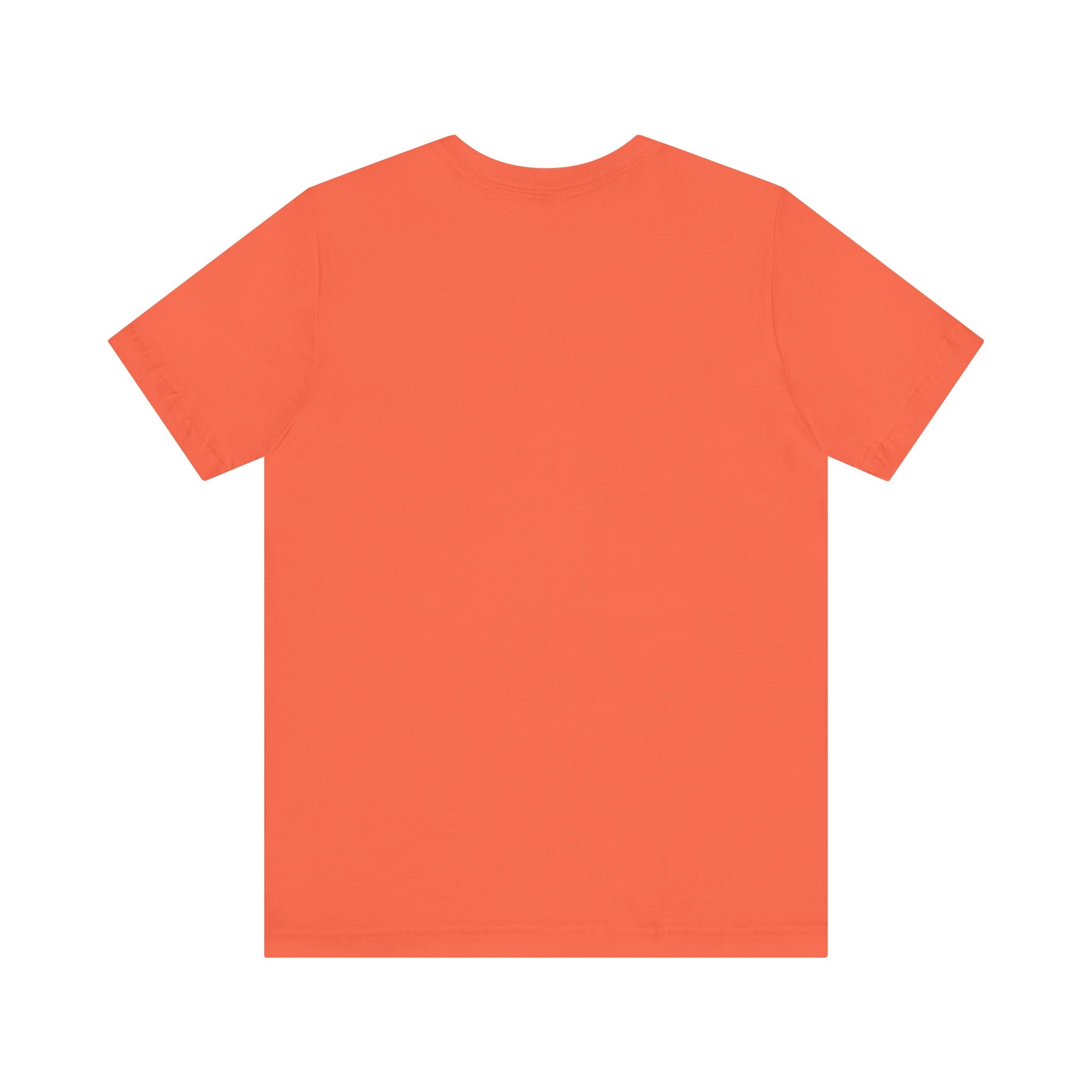 Plain orange T-shirt from Printify ideal for a cute coffee lover shirt design