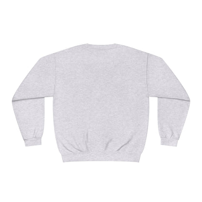 Plain light gray sweatshirt back view from Printify perfect for cute sweatshirts with sayings