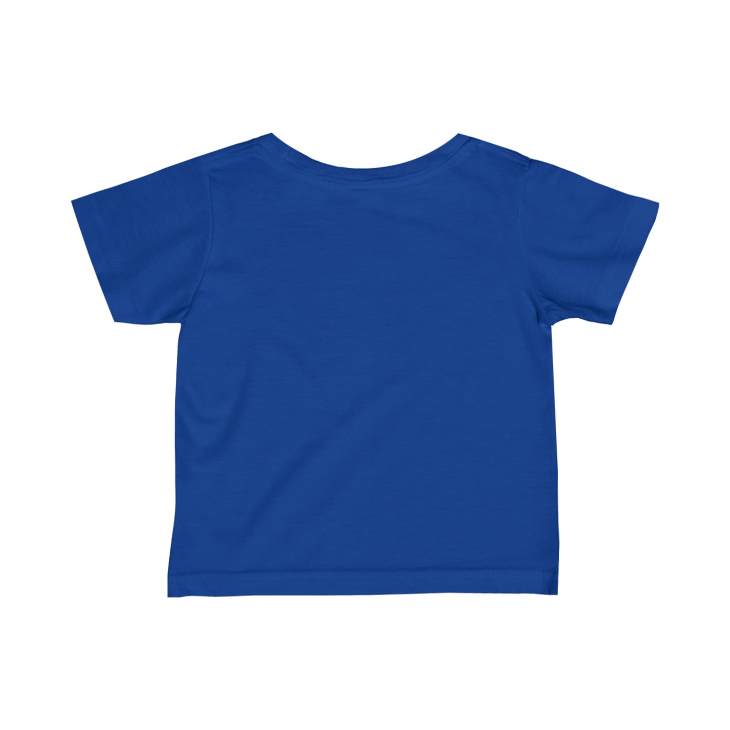 Blue kids shirt made by Printify perfect as a funny baby shirt for toddlers and infants