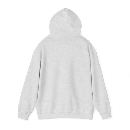 Back view of plain light gray hoodie from Printify perfect for funny hoodies for sale