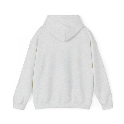 Plain white hoodie by Printify shown from the back as part of funny hoodies for sale collection
