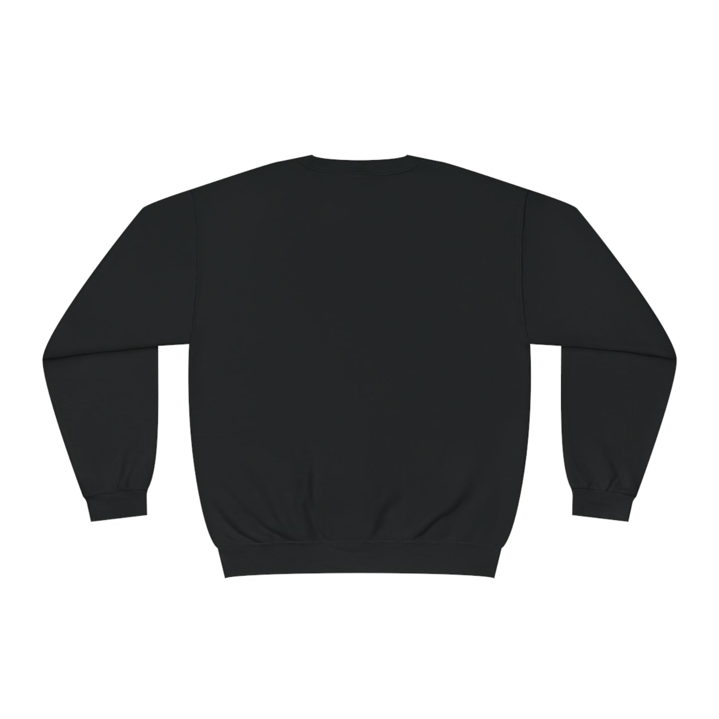 Black blank sweatshirt from Printify ideal for custom funny sheep sweatshirt designs