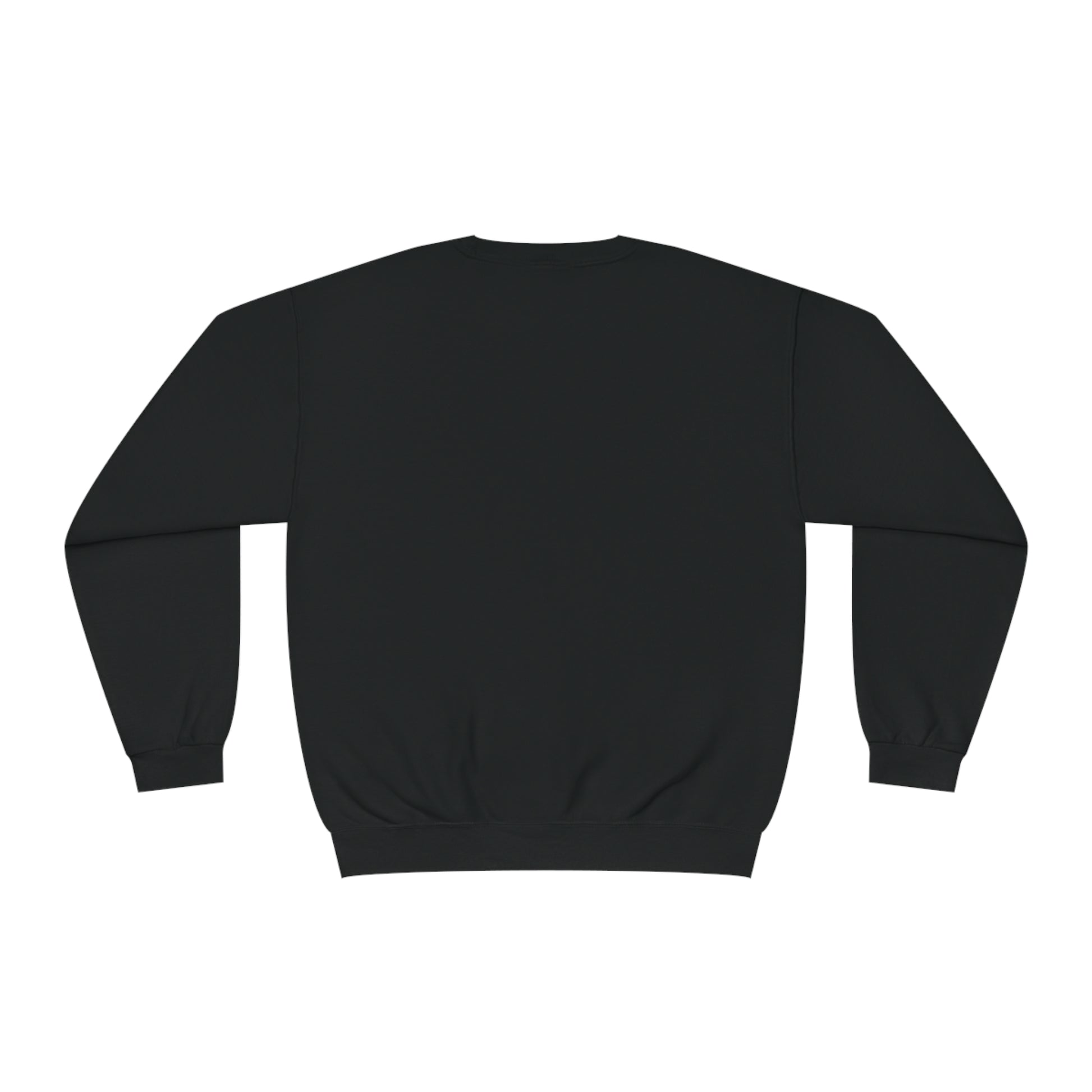 Black blank sweatshirt from Printify ideal for custom funny sheep sweatshirt designs