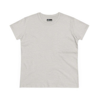 Plain light gray heliconia t-shirt women’s short sleeve casual tee from Printify